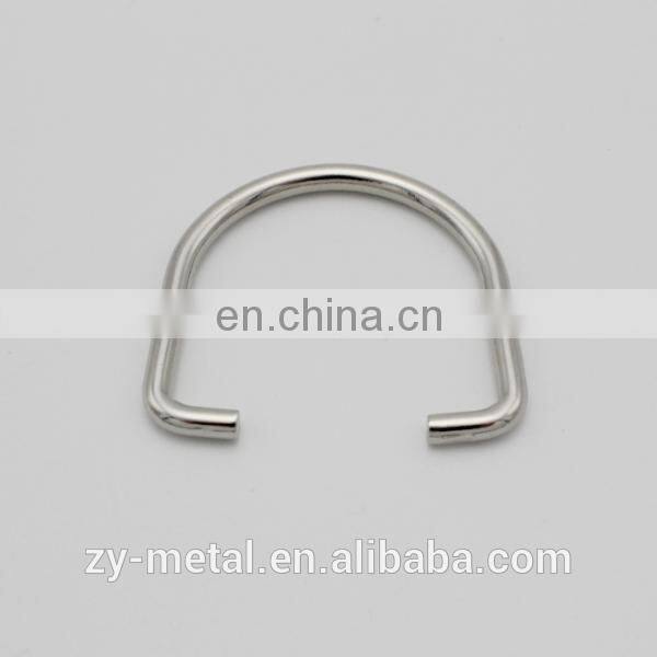 Customized bulk metal open d ring for bag, forged d ring