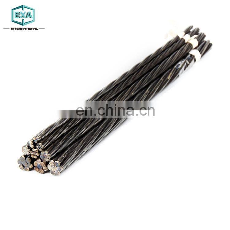 China Supplier high tensile SWRH 77B 15.24mm pc steel strand for prestressed anchorage