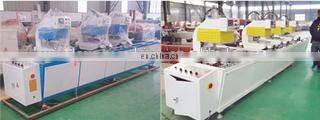 Strong combination PVC window three head welding machine