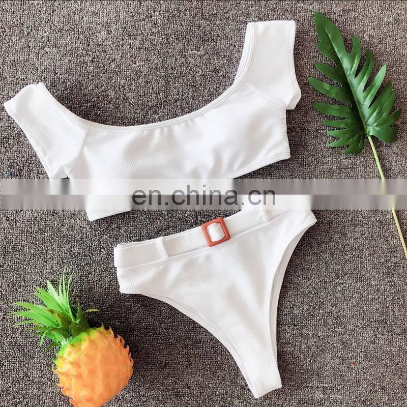 2019 Bikinis Women Swimwear Swimsuit Bathing Suit solid Bikinis Set Push Up Maillot De Bain Femme Monokini 19C233