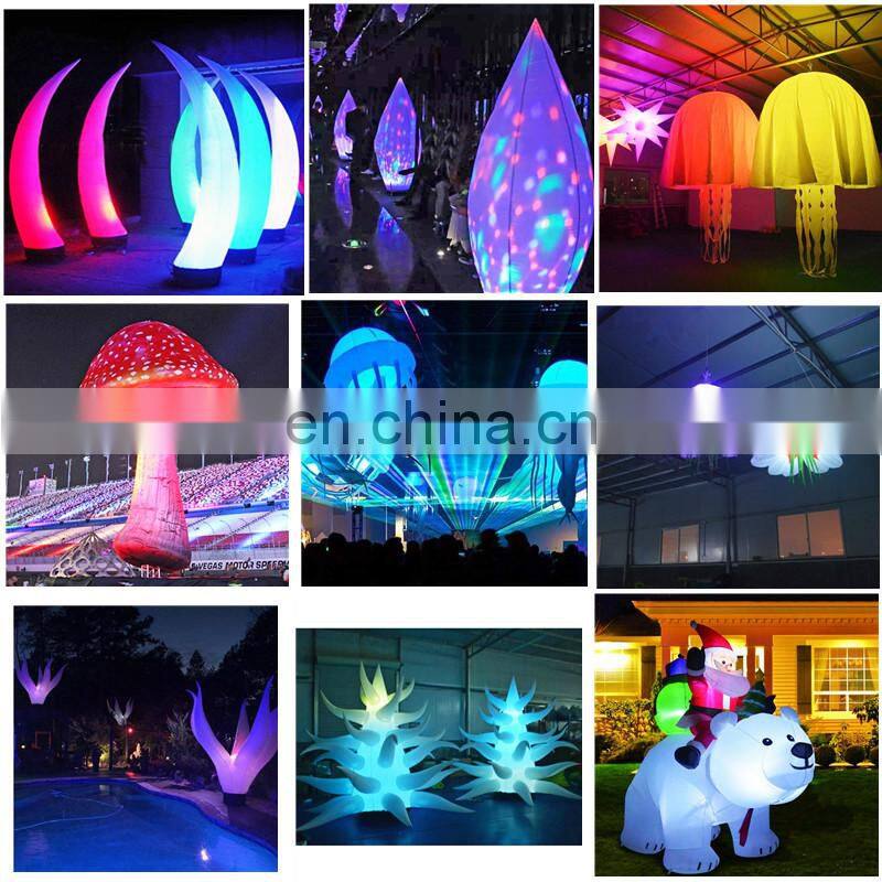 Wholesale 2.5mH Ivory Inflatable Led Tube Attractive Party Decoration
