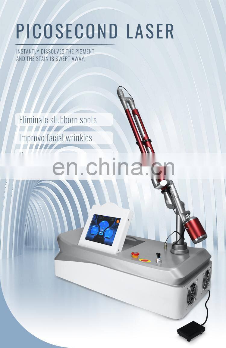 Portable Q-Switched 755 Pico Tattoo Removal Skin Rejuvenation Beauty Machine For Salon Use