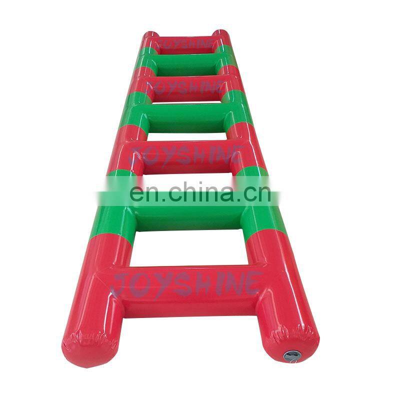 Outdoor Interactive Team Building Games Inflatable Sport Wipeout Game 6m Inflatable Ladder Bouncer For Kids and Adult