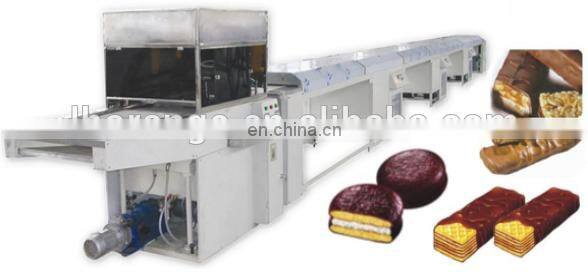high quality chocolate enrobing machine/chocolate coating machine with cooling tunnel