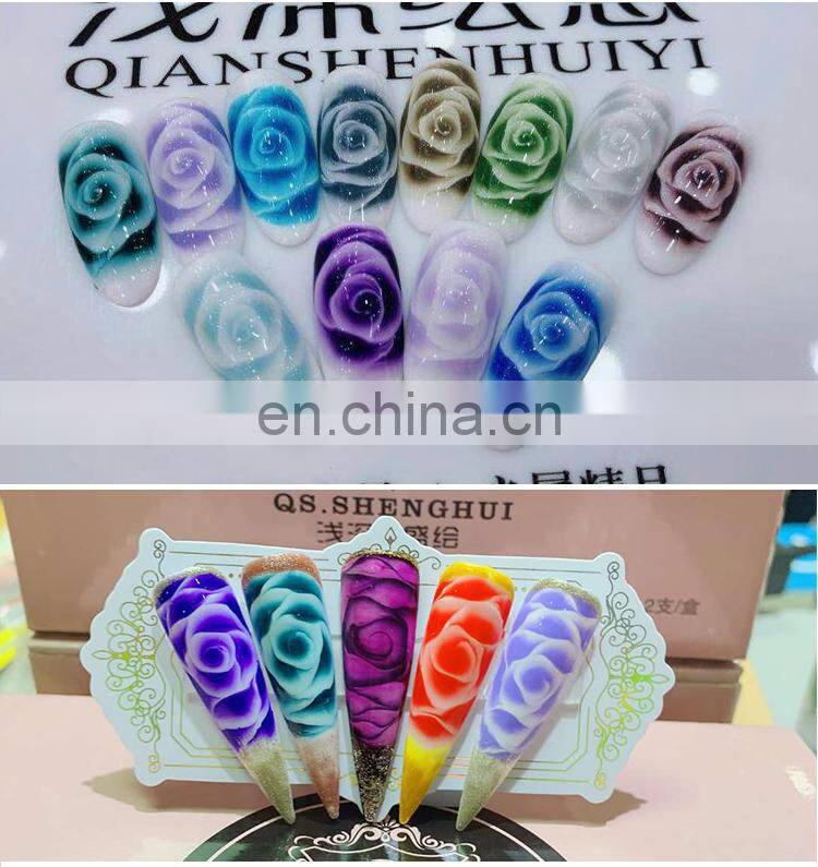 Qian shen shenghui manufacturer OEM/ODM long lasting non toxic true 48 color uv led nail gel polish