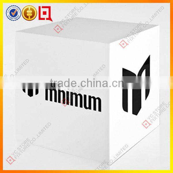 Cuntertop Acrylic cube with logo printing