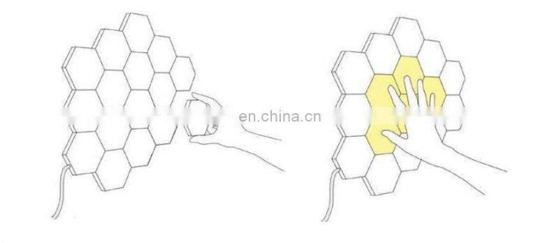 2020 amazon DIY hexagon light electronics touch sensor wall decorative hexagon honeycomb Quantum led modular light