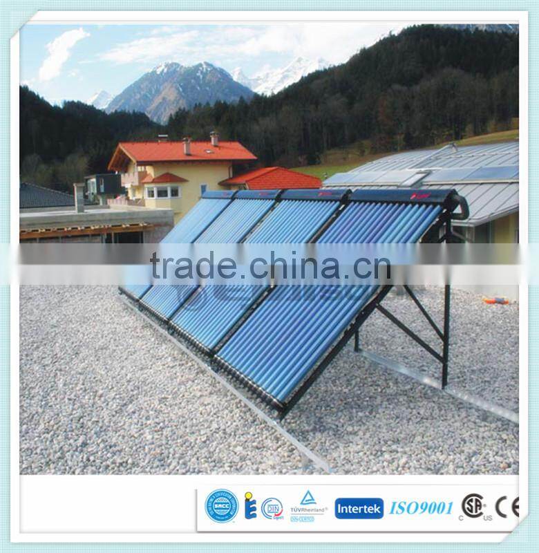 Green energy instant hot water vacuum tube solar collector for gym with CE, CCC, ISO9001, SRCC, Solar Keymark, CSA-F378