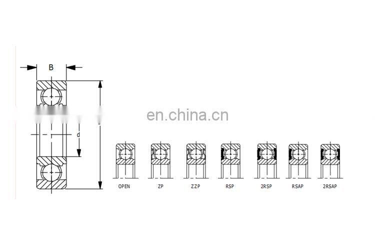 606 Electric Motor Bearing Miniature Ball Bearings Micro Sizes