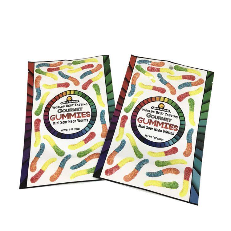 Custom digital printing matte stand up pouches with zipper for edible chocolate packaging / bonbon chocolate packaging