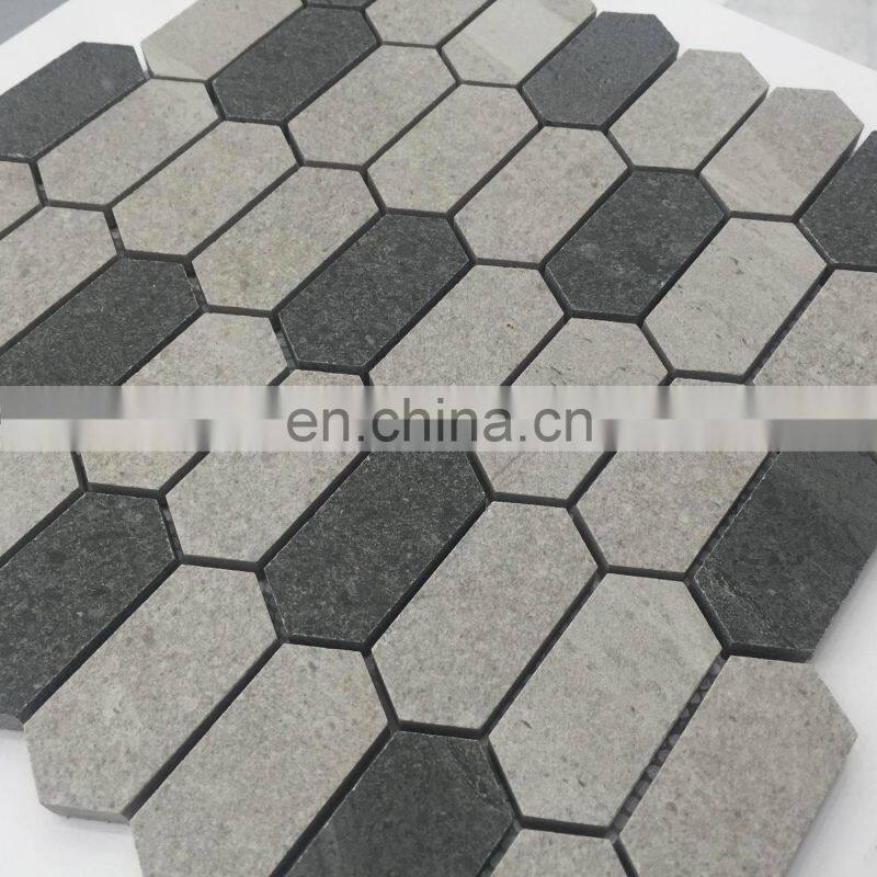 JBN High Quality Ceramic Tile Art Mosaic Waterjet cutting design matt surface ceramic Mosaic Wall Tile