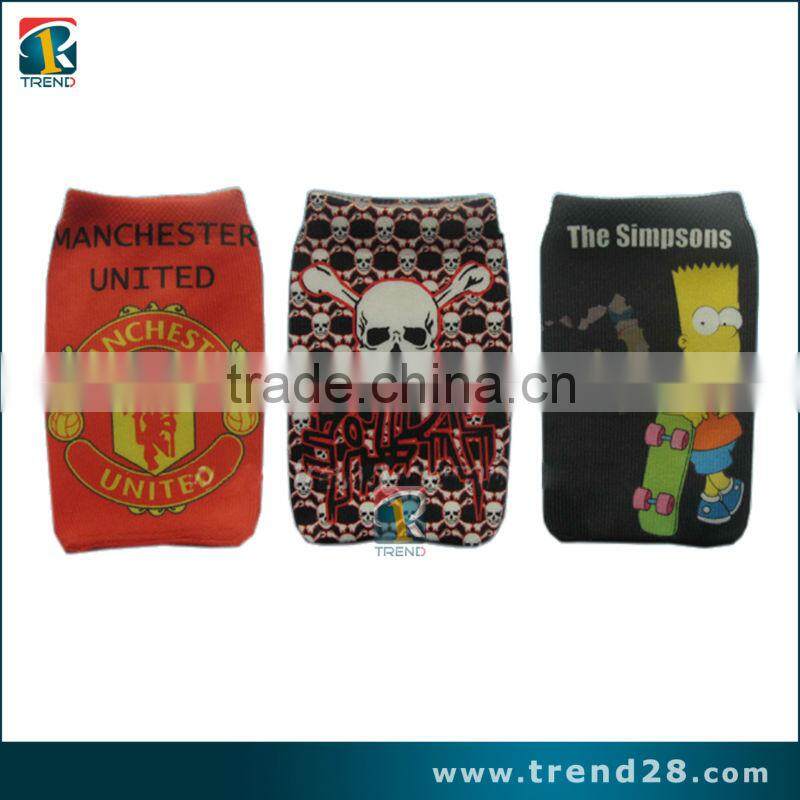 cartoon knitted sock case for cell phone