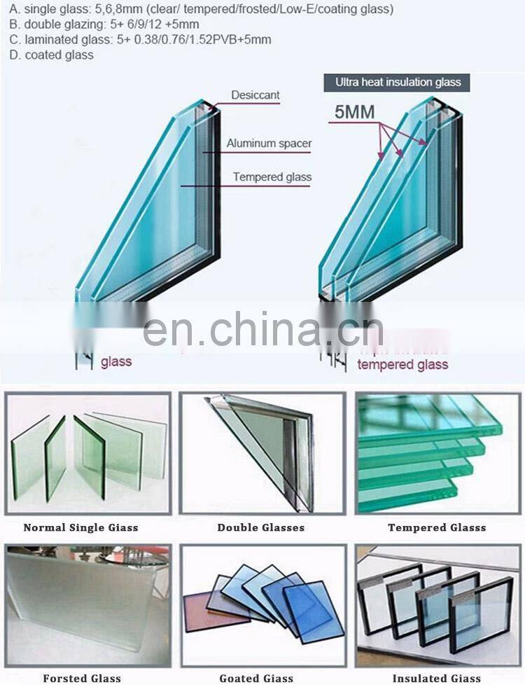 Cheap pvc aluminum glass bifold passive window door