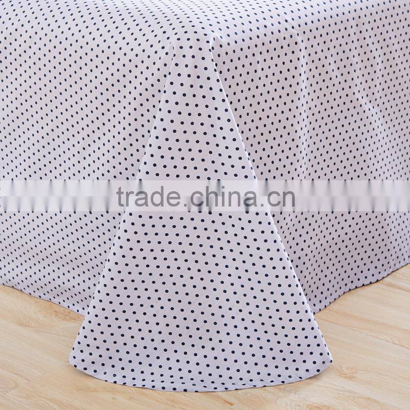 100%cotton wholesale price quilted bed sheet blue and white stripe vintage pillow case