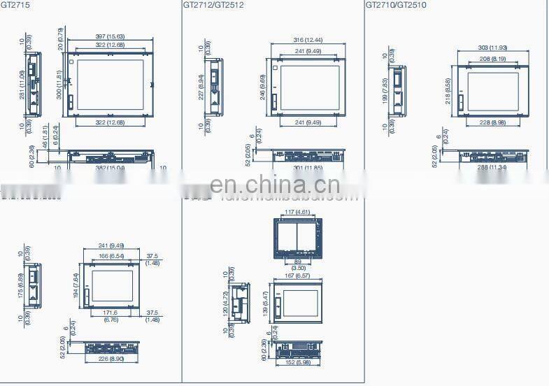 Original new Mitsubishi GT2000 series touch screen panel GT2507-WTBD