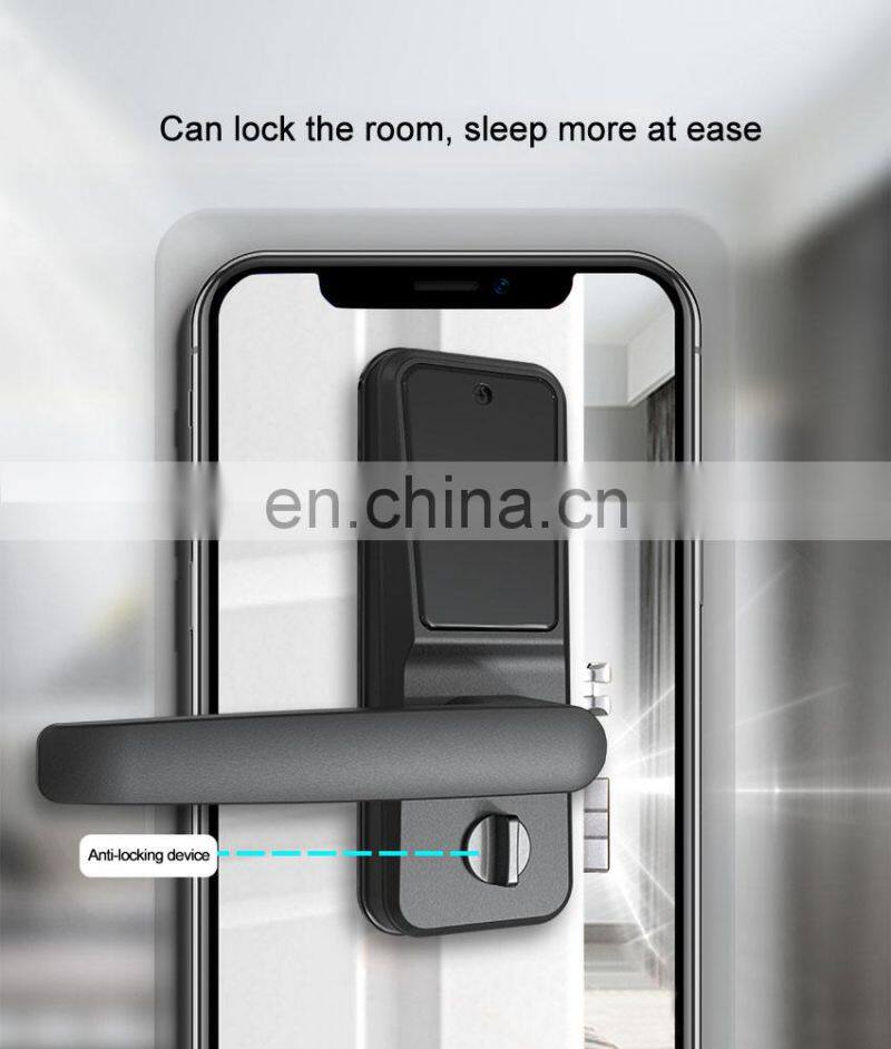 Wifi Ttlock Apps Intelligent Biometric Smart Lock Price Electronic Digital Smart Fingerprint Door Handel Lock For Security Home