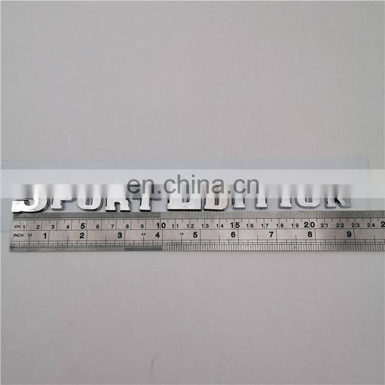 High Quality ABS Customized Chrome Letter Sticker Car Emblem Badge