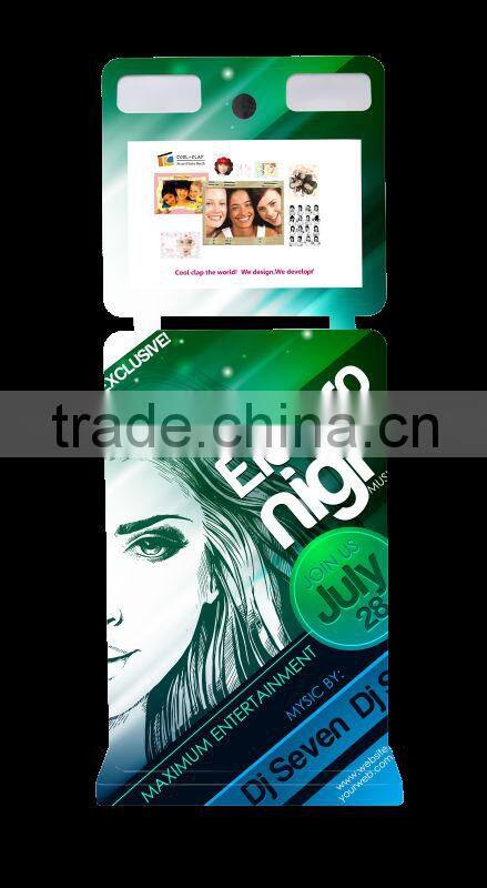 Instant Fun Adverting Cabine Photo With Touch Screen