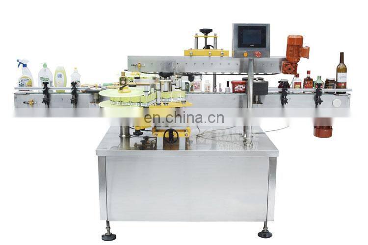 Good automatic flat labeling machine for beer bottle auto labeling machine for pet bottle cups