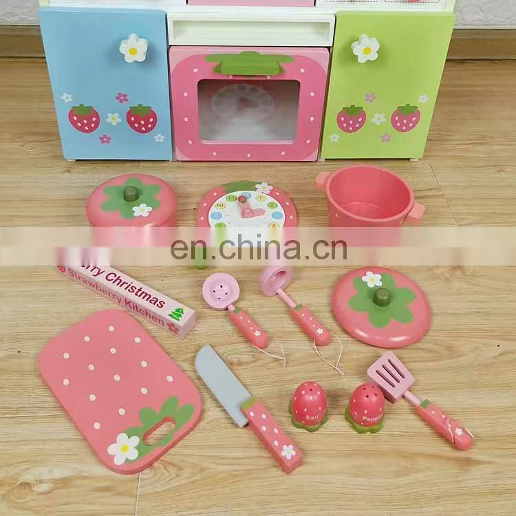 Double sided luxurious Kitchen Wooden Playhouse for Children Items