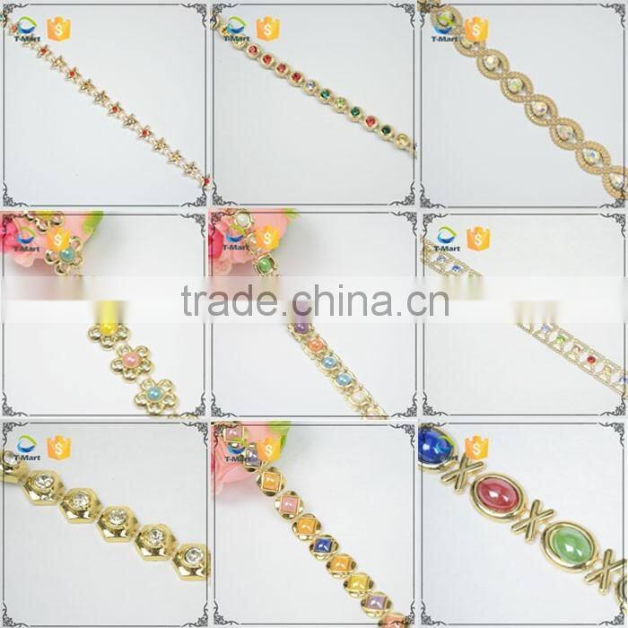 Butterfly Plastic Trimming with Crystal Stone