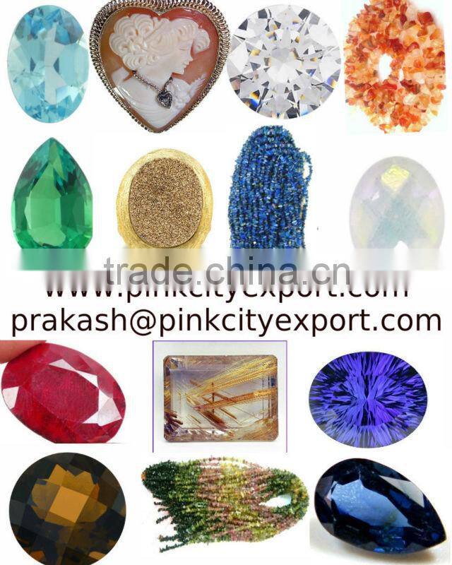 Faceted gemtones bezel stone setting earrings in silver