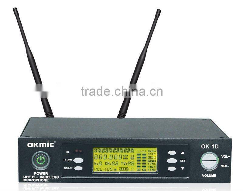 OK-1D UHF/ PLL professional wireless microphone for conference