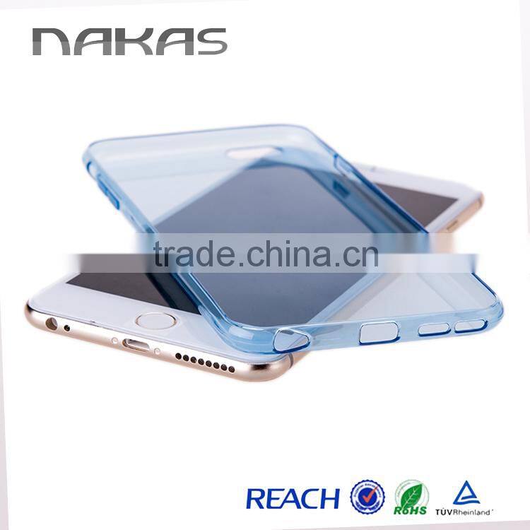 New design 0.5mm colorful transparent case for iphone6 case