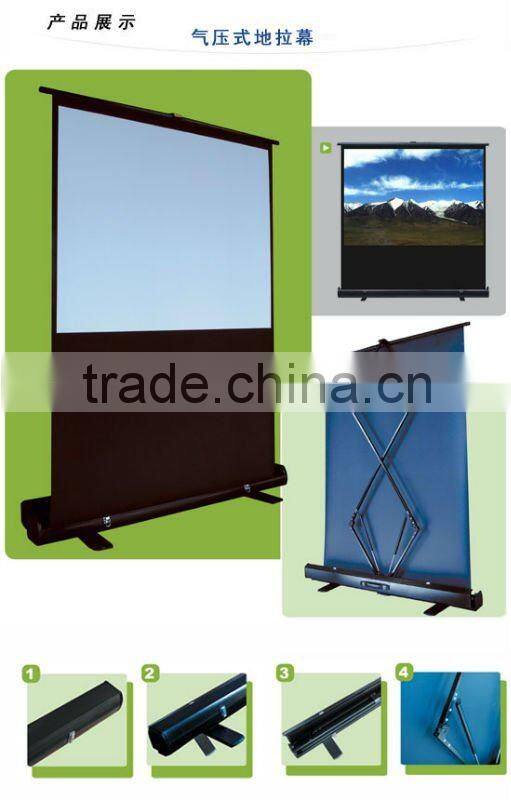 High gain high quality floor up portable screen 60-100''