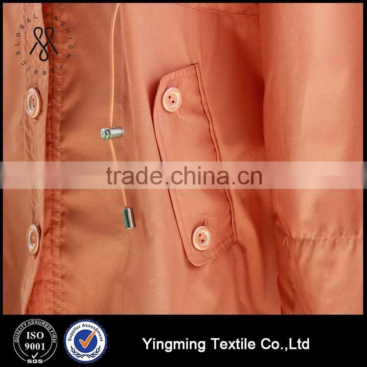 Wholesale hotselling women's fashion windbreaker,wind coat