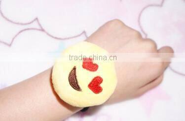 emoji elastic tie hair/emoji Endearing hair bands elastic ribbon for hair ties