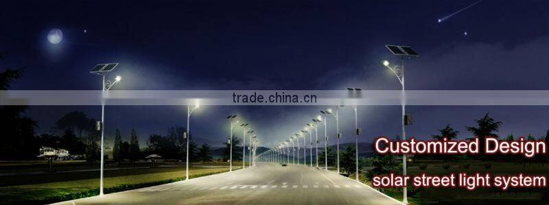 customized solar led street light with pole