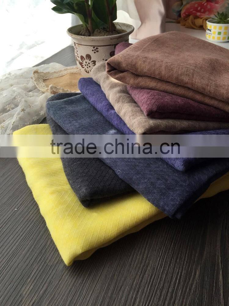 100CMX210CM Large Long Plain Cotton Linen Muslim Women Hijab Shawl