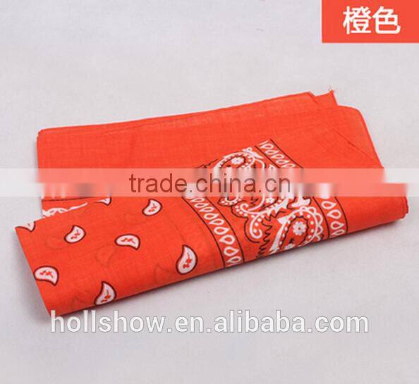 Wholesale Custom Paisley Printed Square Cotton Head Bandana