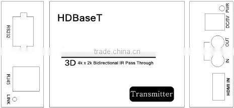 HDBaseT +RS232 +IR HDMI Extender 60m 100m 120m with UHD 2K 4K