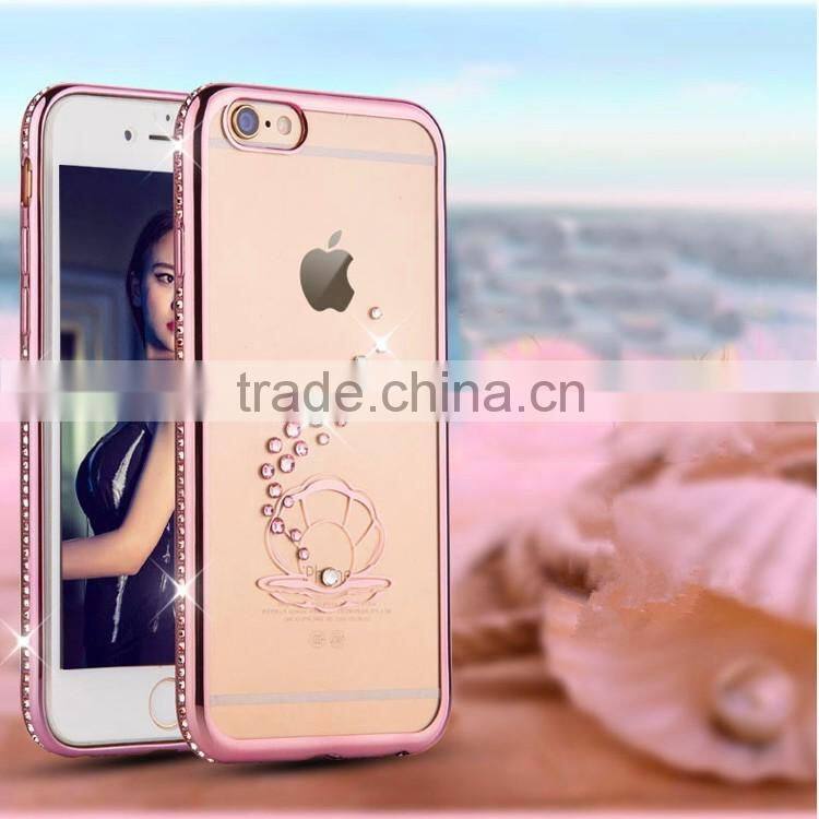 Luxury Peacock Swan style Bling Crystal Rhinestone Diamond case for iphone 6