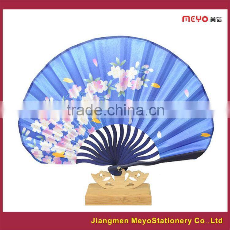 2015 Flower Fabric hand held fan for business present