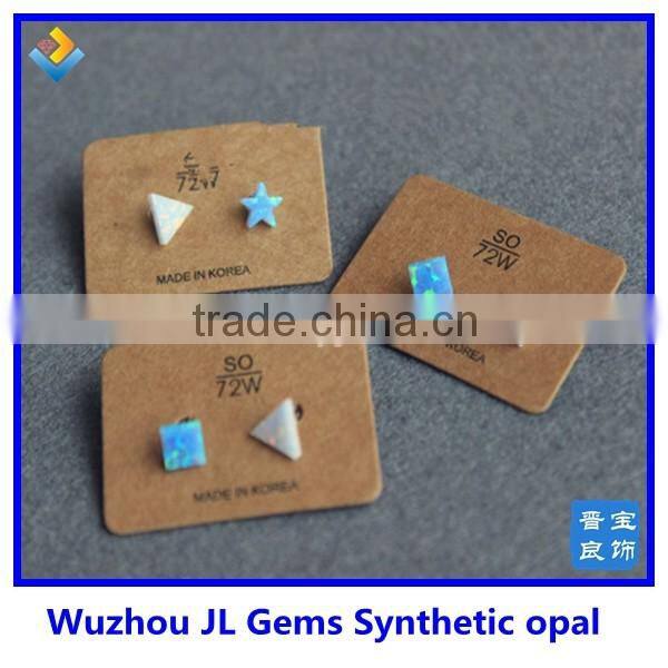 wholesale s925 sterling silver pave stone moon and star earrings