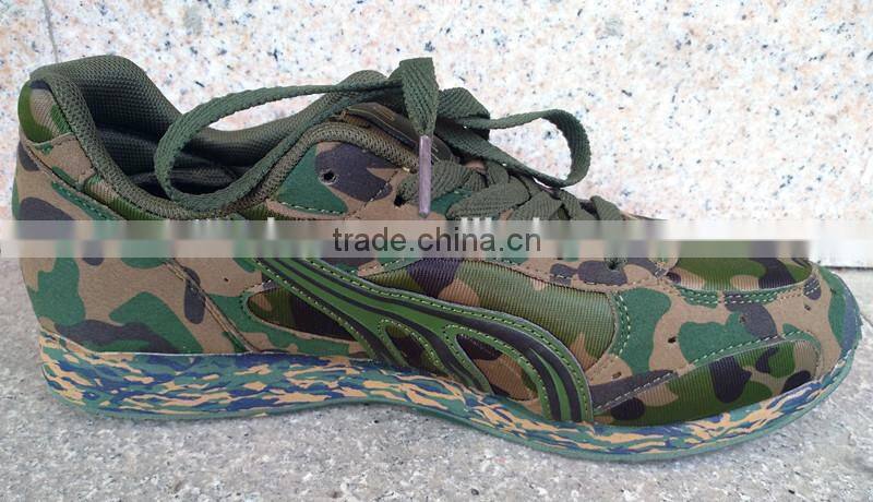 Men's and women's marathon digital military training army camouflage jogging shoes fan motor running shoes