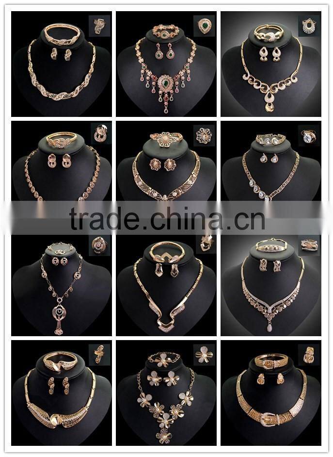 New Fashion Sweetly Angel Wings Water Droplets Gem Diamond Jewelry Set