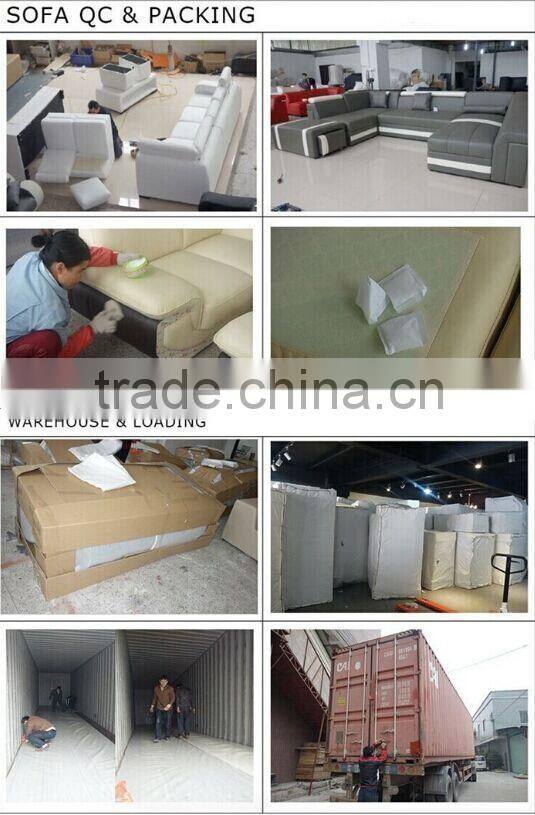 2015 Modern Design Top Grain Leather sectional sofa furniture MS1210