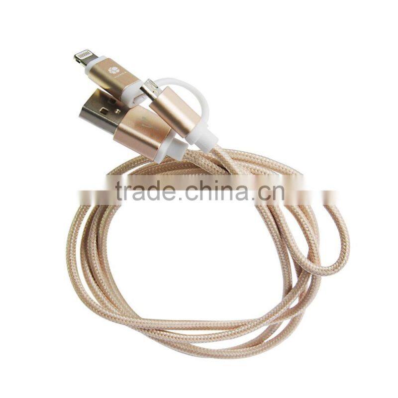 MFi cable for iPhone5, MFI Cable with Micro USB for Samsung