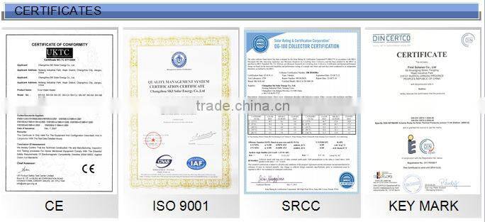 CE CCC Certification and Split Connection Type solar water heater with copper coil
