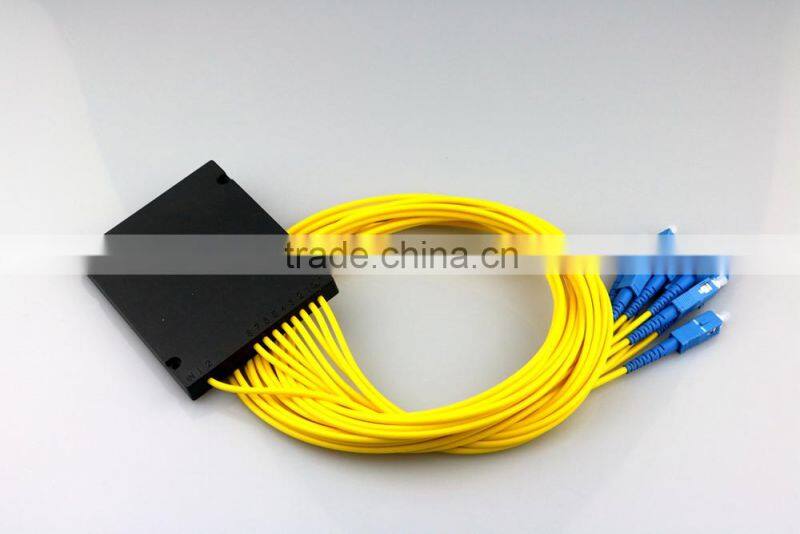FTTH SM 0.9mm 1x16 FBT Optical Fiber Coupler with SC/APC Connector