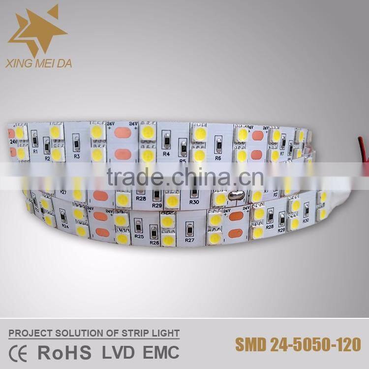 Hot in Brazil 5050 quad row high power led flexible light strip neutral white led strip
