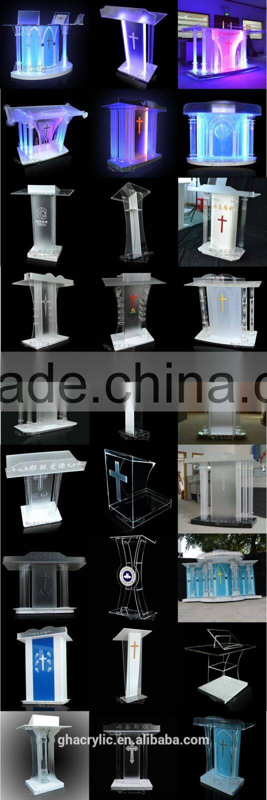 GH-RZ199 Durable acrylic round table,high polished acrylic table