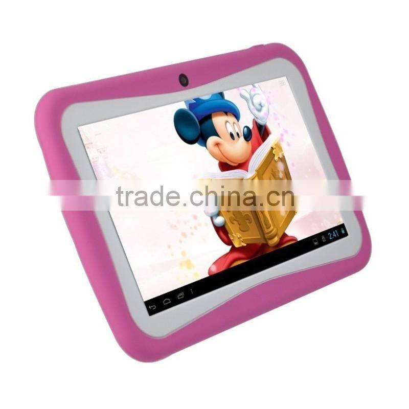 Kid Proof Silicone Kids 7 inch Tablet Case Quad Core Android 4.4.2 Good Quality Tablet PC android 4.2 Tablet For Gaming
