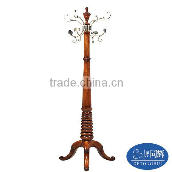 hot sell new design wood long clothes rack redwood (S-17#)