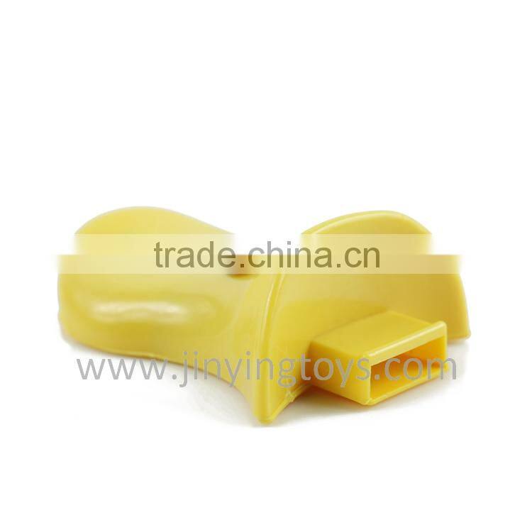 Promotional lovely plastic toy duck whistle with high quality