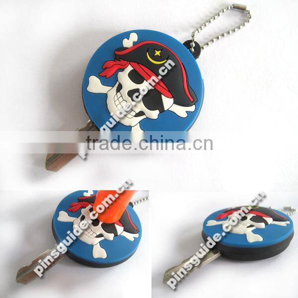 Promotion Personalised Round PVC Key Head Cover From China Manufacturer